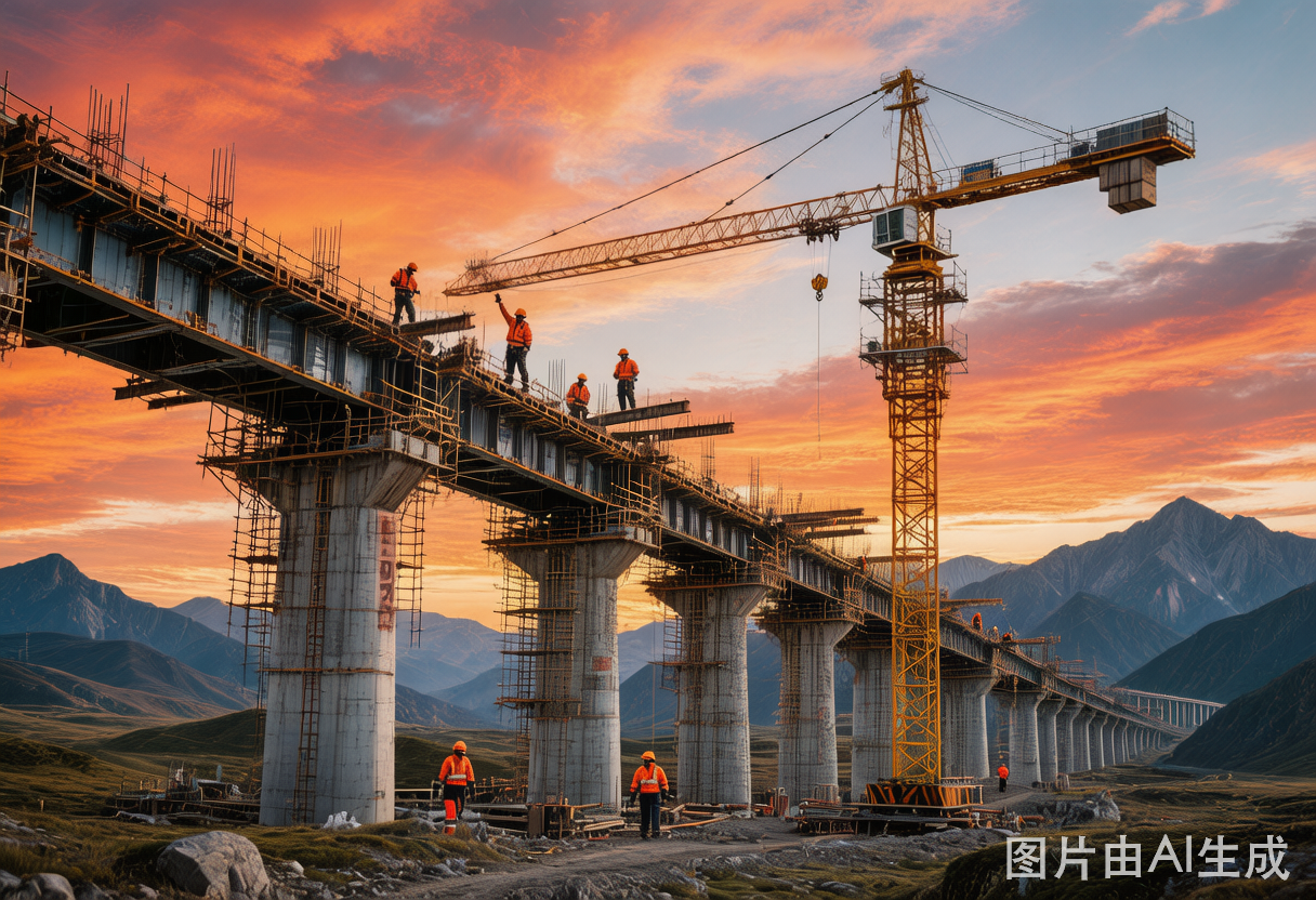甘南高原上，一座大桥“牵手”成功——西成铁路博拉车站特大桥连续梁合龙